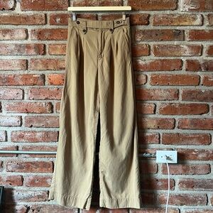 Madewell The Harlow Wide Leg Pant Khaki - Size 0